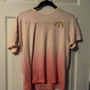 American Eagle pink fade away shirt!